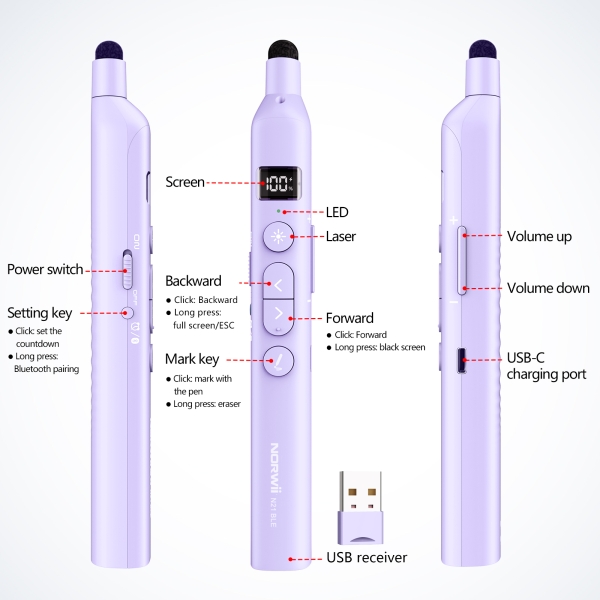N21 BLE Wireless Presenter