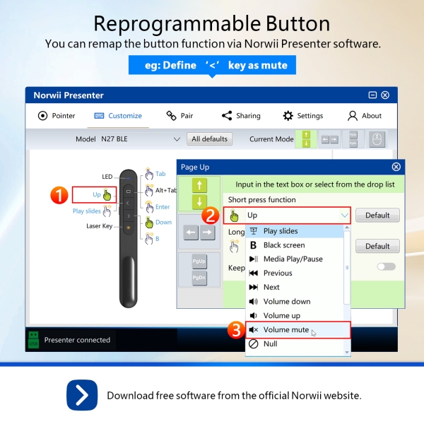 N76 BLE Wireless Presenter